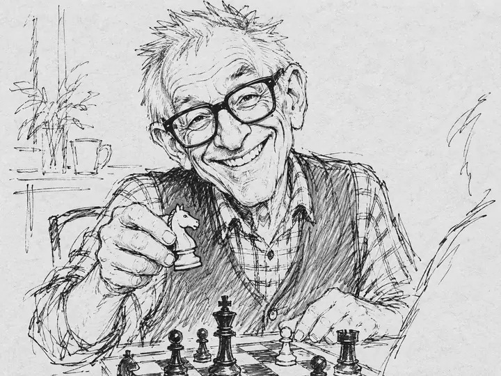 Retrato de Torbjørn Brekke, desenhado